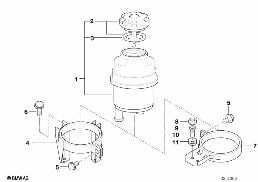 Reservoir d'huile / Pieces detachees diagram for BMW 5 Series E39 525td