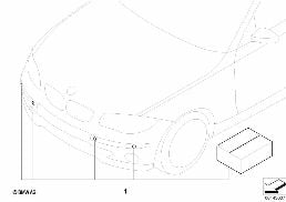 Kit d'extension PDC avant diagram for BMW 1 Series E81 120i