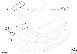 SINGLE PARTS F ANTENNA-DIVERSITY diagram for BMW 3 Series E90 LCI 318i