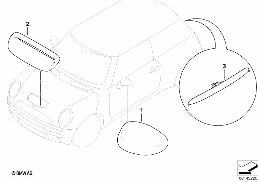 Elem. wyp. zew. JCW, karbon diagram for BMW MINI R50 Cooper