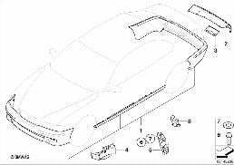 RETROFIT KIT M AERODYN. PACKAGE diagram for BMW 3 Series E46 323Ci