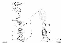 GUIDE SUPPORT/SPRING PAD/ATTACHING PARTS