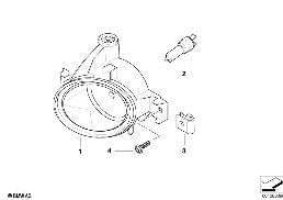 FOG LAMP M-TECHNIK diagram for BMW 5 Series E60 LCI 523i