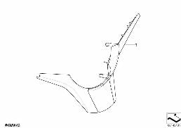 Volant sport Individ. agrafe décorative diagram for BMW 5 Series E60 525i
