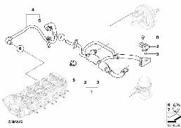 VACUUM CONTROL - ENGINE diagram for BMW 5 Series E61 LCI M5