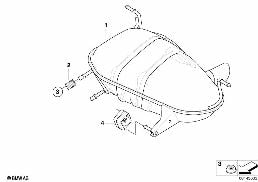 Silencieux arriere Sport diagram for BMW 1 Series E81 118i