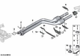 CATALYTIC CONVERTER/FRONT SILENCER