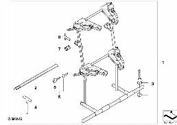 Wspornik nart na wspornik tylny MINI diagram for BMW MINI R50 Cooper