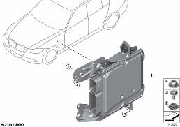 CONTROL UNIT, ACTIVE STEERING diagram for BMW 3 Series E90 LCI 335i