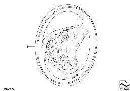 Volant sport cuir Ind.avec couronne bois diagram for BMW 5 Series E60 525i