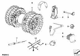 ELECTRIC PARTS FOR AC UNIT diagram for BMW 3 Series E36 323i