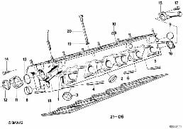 Culasse diagram for BMW 5 Series E34 520i