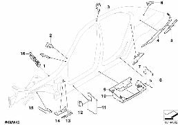 CAVITY SHIELDING, SIDE FRAME diagram for BMW 5 Series E60 525i