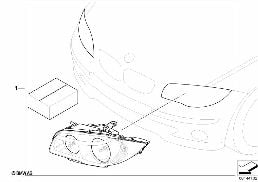Kit de montage lumiere xenon diagram for BMW 1 Series E82 120i