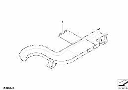 Gaine de câbles diagram for BMW Z4 E85 2.5i