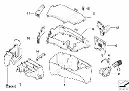 CONTROL UNIT BOX diagram for BMW 7 Series E66 740Li