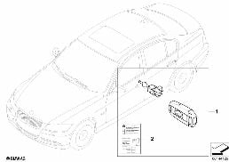 MASTER KEY LOCKING diagram for BMW 3 Series E90 LCI 318d