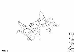 BRACKET FOR VIDEO MODULE diagram for BMW 3 Series E90 LCI 318i