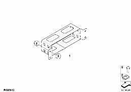 SUPPORT BRACKET, NAVIGATION COMPUTER diagram for BMW 3 Series E90 LCI 318i