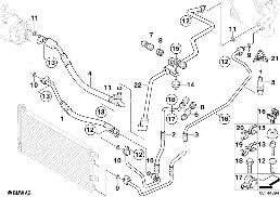 COOLANT LINES diagram for BMW MINI R53 Cooper S
