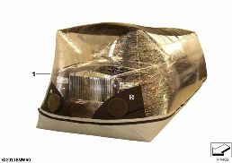 CAR COVER, AIR FLOW STORAGE SYSTEM diagram for BMW Rolls-Royce Ghost RR21 Ghost