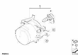 Lampa przeciwmgłowa diagram for BMW 7 Series E65 745i