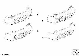 Schakelaareenheid licht diagram for BMW 7 Series E66 750Li