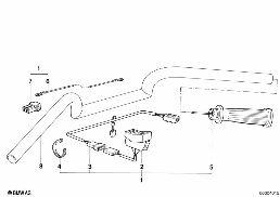 Kit de montage poignee chauffante diagram for BMW R 65, R 65 RT, R 80, R 80 RT (85-95) 65