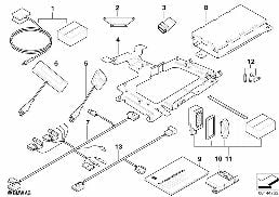 Einzelteile Freisprechanlage Bluetooth diagram for BMW 1 Series E87 120d