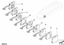Przeł. funkcji dod. fotela przedniego diagram for BMW 7 Series E65 745i