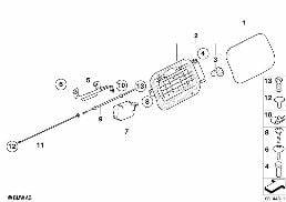 FILL-IN FLAP diagram for BMW 5 Series E60 525i