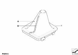 Recouvrement levier de vts. individ. SMG diagram for BMW 5 Series E60 525i