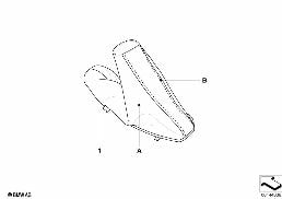 Levier frein à main individ./recouvrem. diagram for BMW 5 Series E60 525i