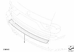 Stossfänger diagram for BMW X3 E83 2.0d