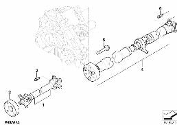 DRIVE SHAFT, 4-WHEEL diagram for BMW X3 E83 LCI 3.0i