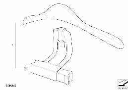Cintre universel diagram for BMW 5 Series E39 525td
