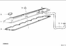 Couvre culasse diagram for BMW 5 Series E34 520i