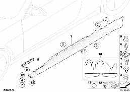 M COVER FOR ROCKER PANEL / WHEEL ARCH