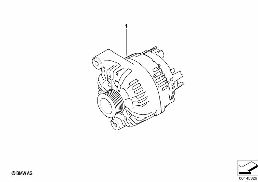 Prądnica diagram for BMW 5 Series E39 520d