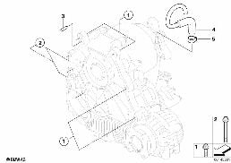 GEARBOX MOUNTING PARTS diagram for BMW 3 Series E92 335xi