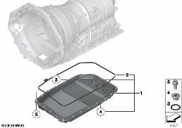 GA6HP32Z coppa dell'olio diagram for BMW Rolls-Royce Phantom RR1 Phantom