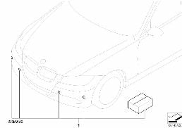 FRONT PDC UPGRADE diagram for BMW 3 Series E90 318i