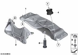 Sospensione del cambio diagram for BMW Rolls-Royce Phantom RR1 Phantom