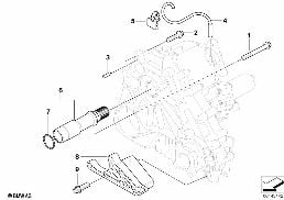 T/M 固定部/取付け部品 diagram for BMW X3 E83 2.0i
