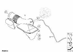 Soufflet avec resonant diagram for BMW 7 Series E65 740i