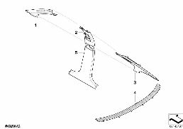 TRIM PANEL A- / B- / C-COLUMN diagram for BMW 3 Series E46 325i