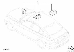 INSTALLATION KIT ALARM SYSTEM diagram for BMW 3 Series E90 318i