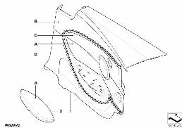Individual サイド パネル レザー diagram for BMW 6 Series E63 LCI 650i