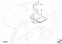 RETROFIT:ODDMENTS TRAY UNDER LOAD. FLOOR diagram for BMW 3 Series E90 318i