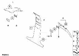 Revêtement A- / B- / C-Montant diagram for BMW 1 Series E87 LCI 120i